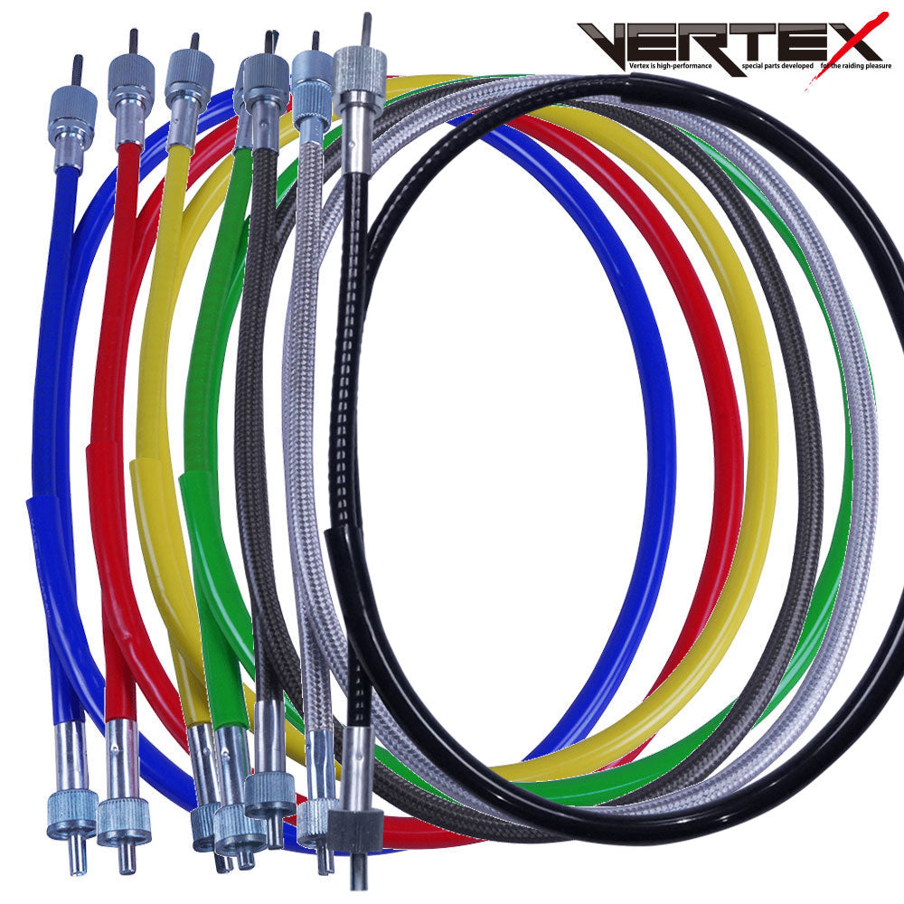 FTR223 スピードメーターケーブル メッシュ ブラックメッシュ レッド ブルー イエロー グリーン カラーワイヤー