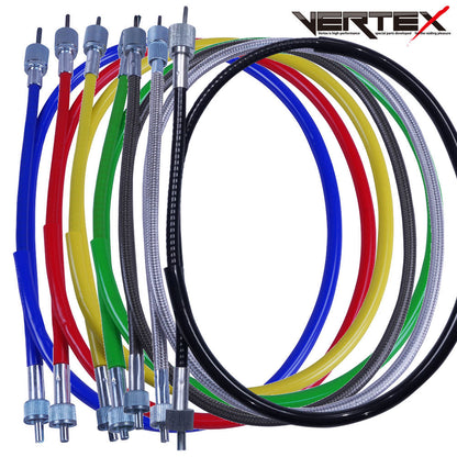 CBR400F スピードメーターケーブル メッシュ ブラックメッシュ レッド ブルー イエロー グリーン カラーワイヤー