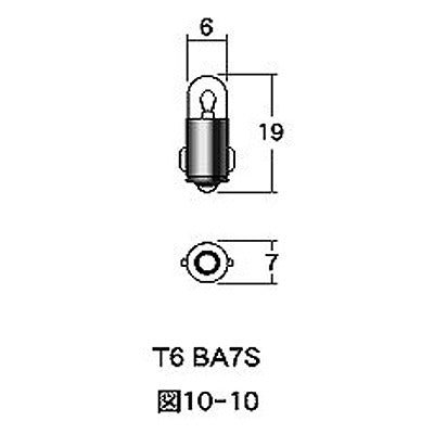 6V 1.5W T6.5 BA7S Orange