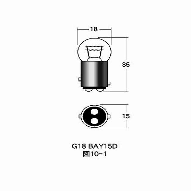 12v21/5w G18 BAY15D