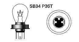 PH6S 12v 50/40w Clear