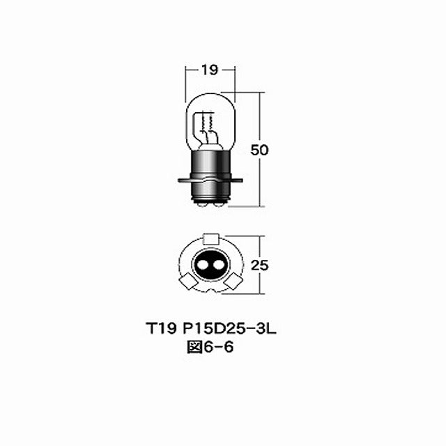 12v35/30w T19L P15D25-3