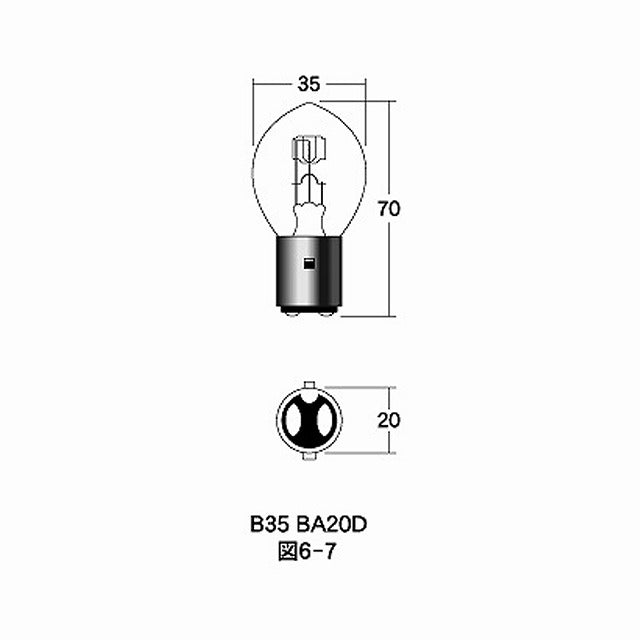 12v35/35w B35 BA20D