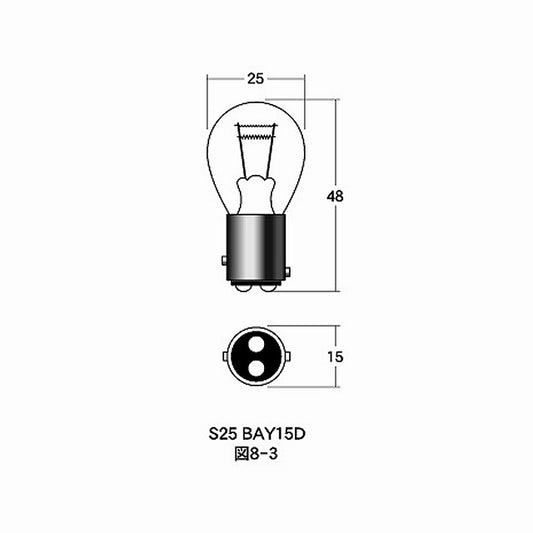 12v10/5w S25 BAY15D