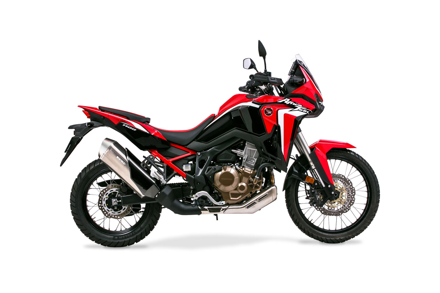 Slip-on exhaust muffler MX WT/White Titanium CRF1100L Africa Twin