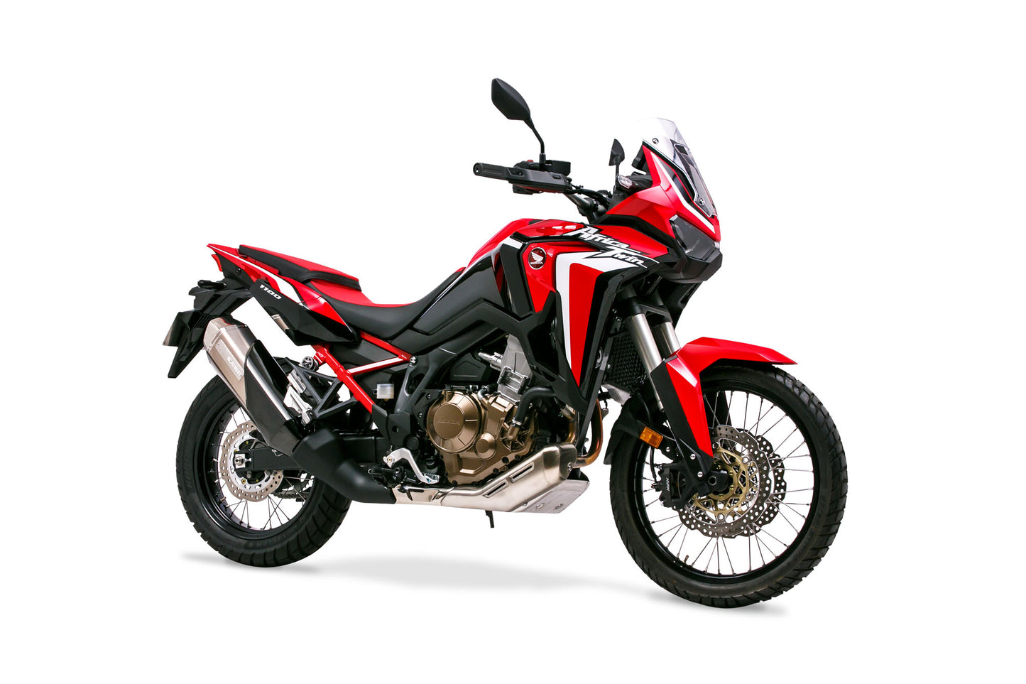 Slip-on exhaust muffler MX WT/White Titanium CRF1100L Africa Twin