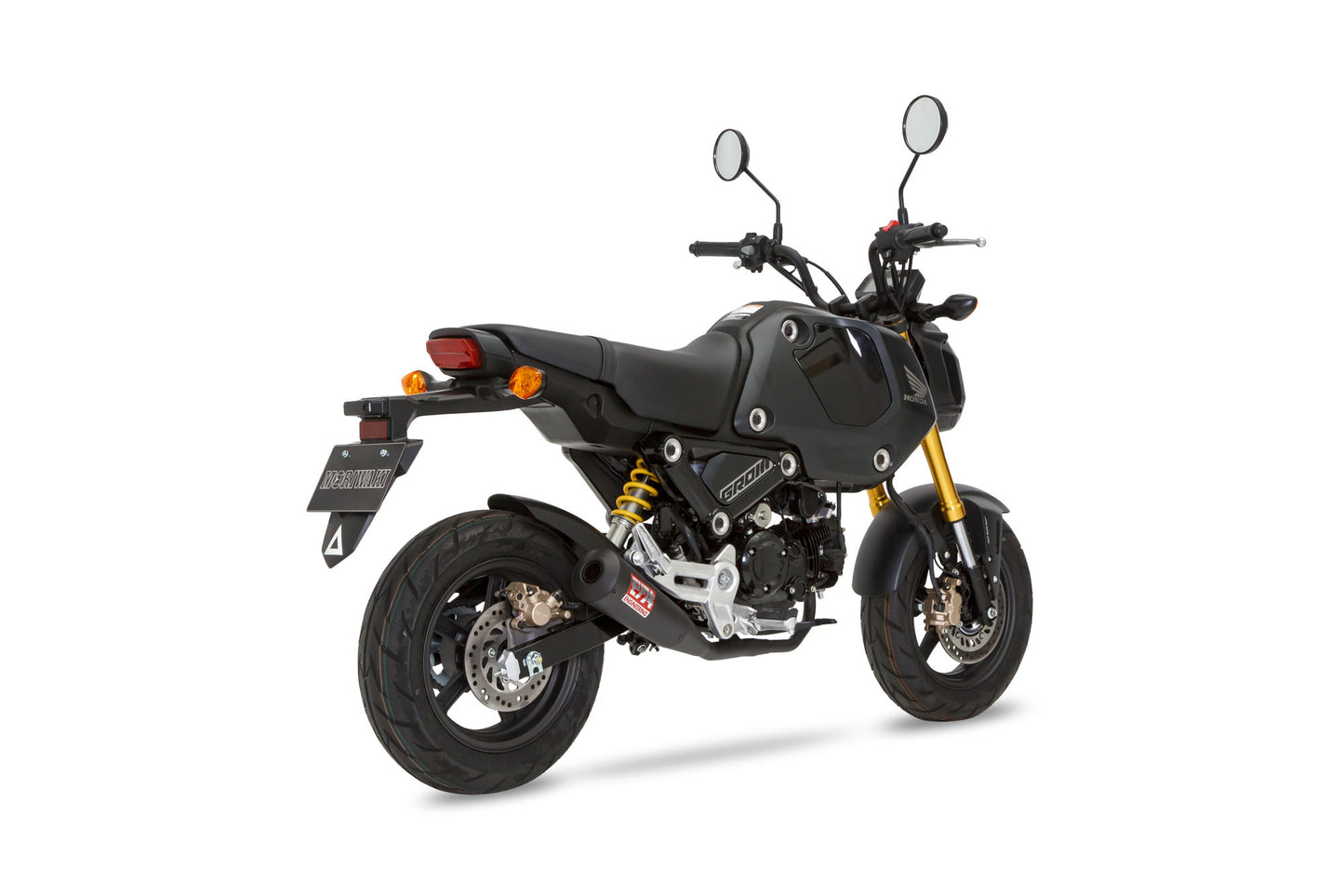 Full Exhaust Muffler Megaphone Black GROM