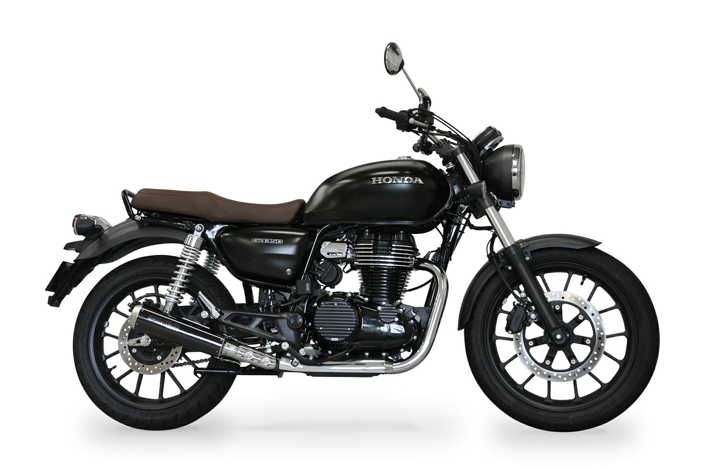 スリップオンエキゾースト マフラー ショートメガホン BP-X/ブラックパール GB350 GB350S