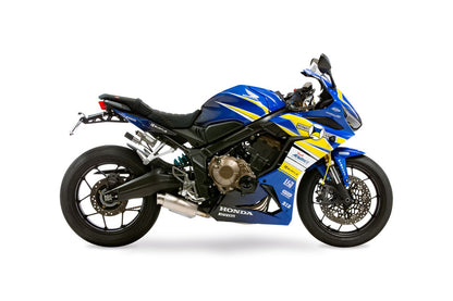 Full Exhaust System Cross Short Zero SUS/White CB650R CBR650R