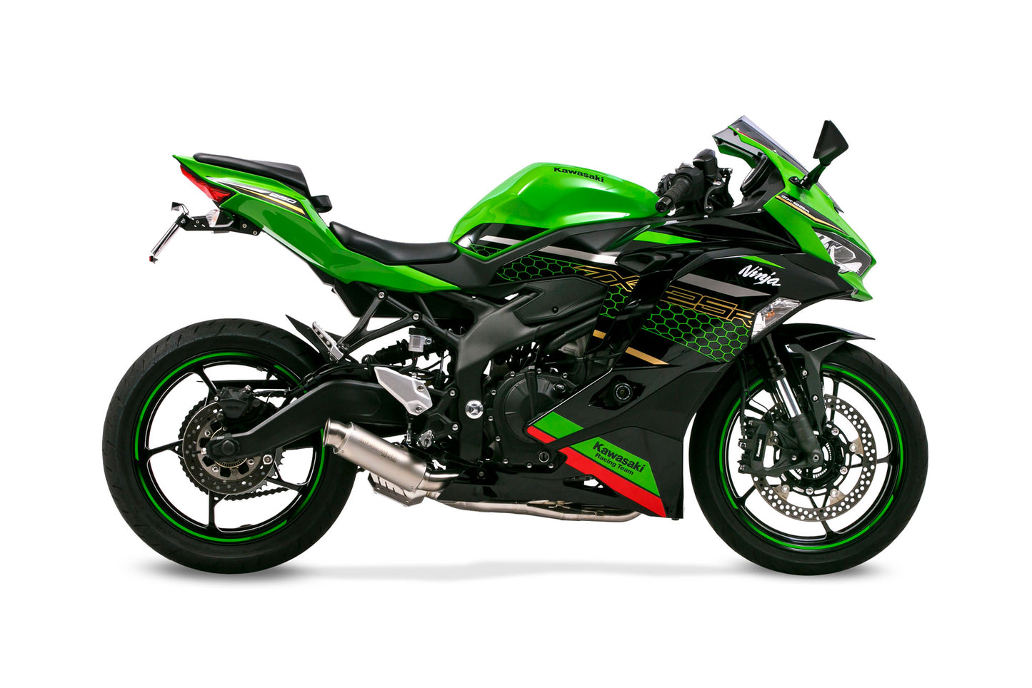Muffler Cross Short Zero WT/White Titanium Ninja ZX-25R