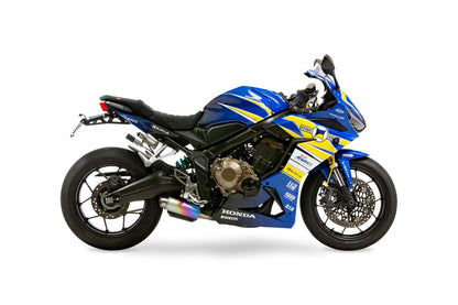 Full Exhaust System Cross Short Zero Black/Ano CB650R CBR650R