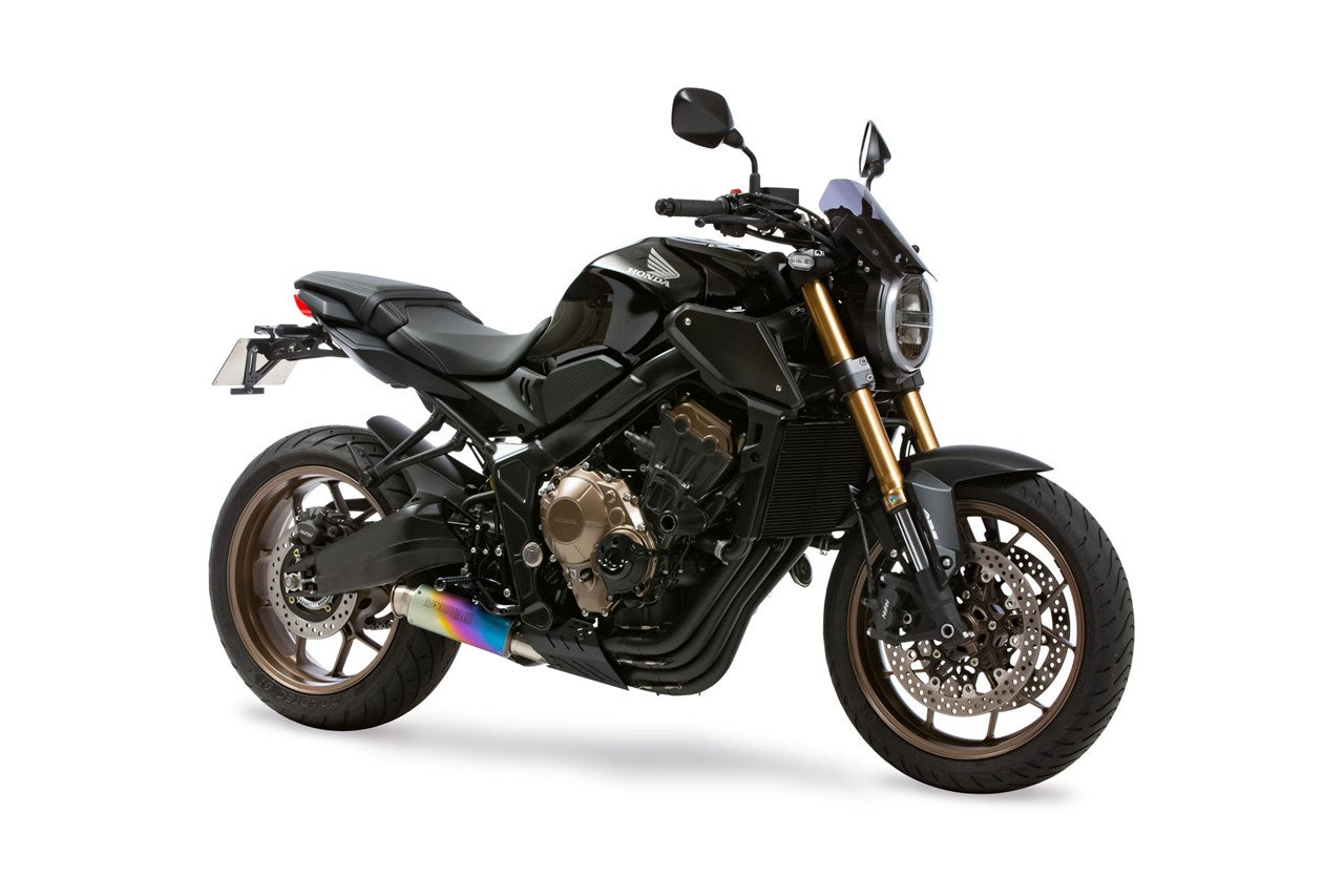 Full Exhaust System Cross Short Zero Black/Ano CB650R CBR650R
