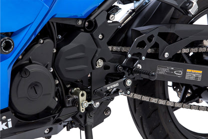 Rear Sets Kit Black Ninja 250 Ninja 400 Z250 Z400