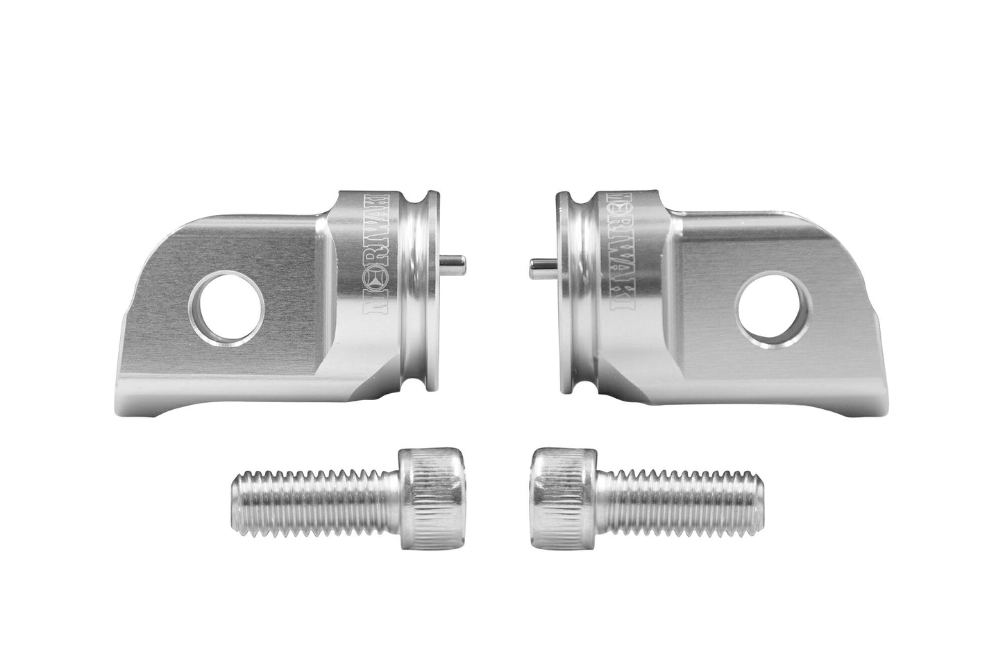 Step Bar Bracket D8 Silver Honda Kawasaki