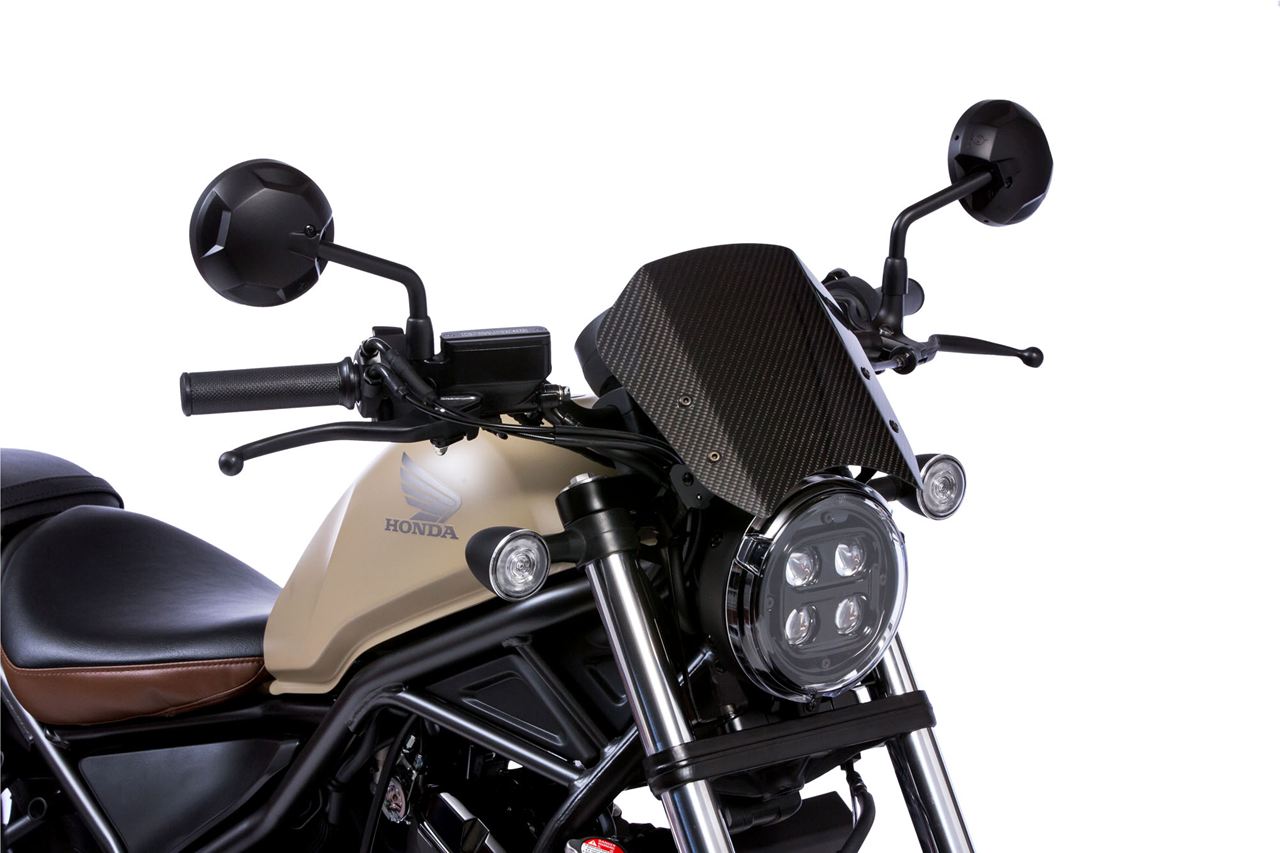 Meter Visor Kit CF Carbon Twill Weave REBEL250 REBEL500 2020-2022/2023- Carbon 0.52kg 1 Set Rebel