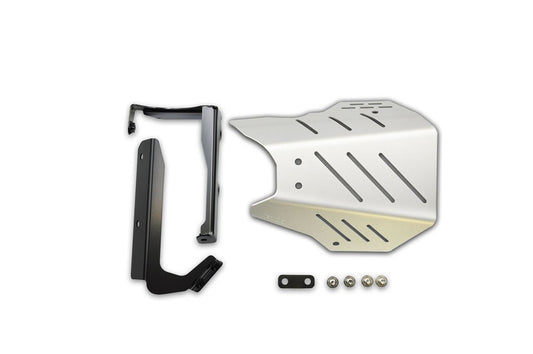 CROSS SHORT Exhaust Guard CB650R 2019-2022/ 2023/ 2024- Silver Anodized