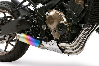 クロスショート エキゾーストガード CB650R 2019-2022/ 2023/ 2024- シルバーアルマイト