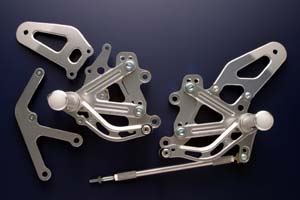 Rear Sets Kit RVF400 All Years Silver Anodized 1 Set