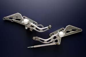 Rear Sets Kit ZRX1100/(2) ZRX1200 All Model Years Silver Alumite 1 Set
