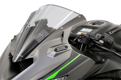 ミラーホールカバー ZX-25R Ninja400 ZX-4R ZX-4RR ブラックアルマイト 1セット ニンジャ