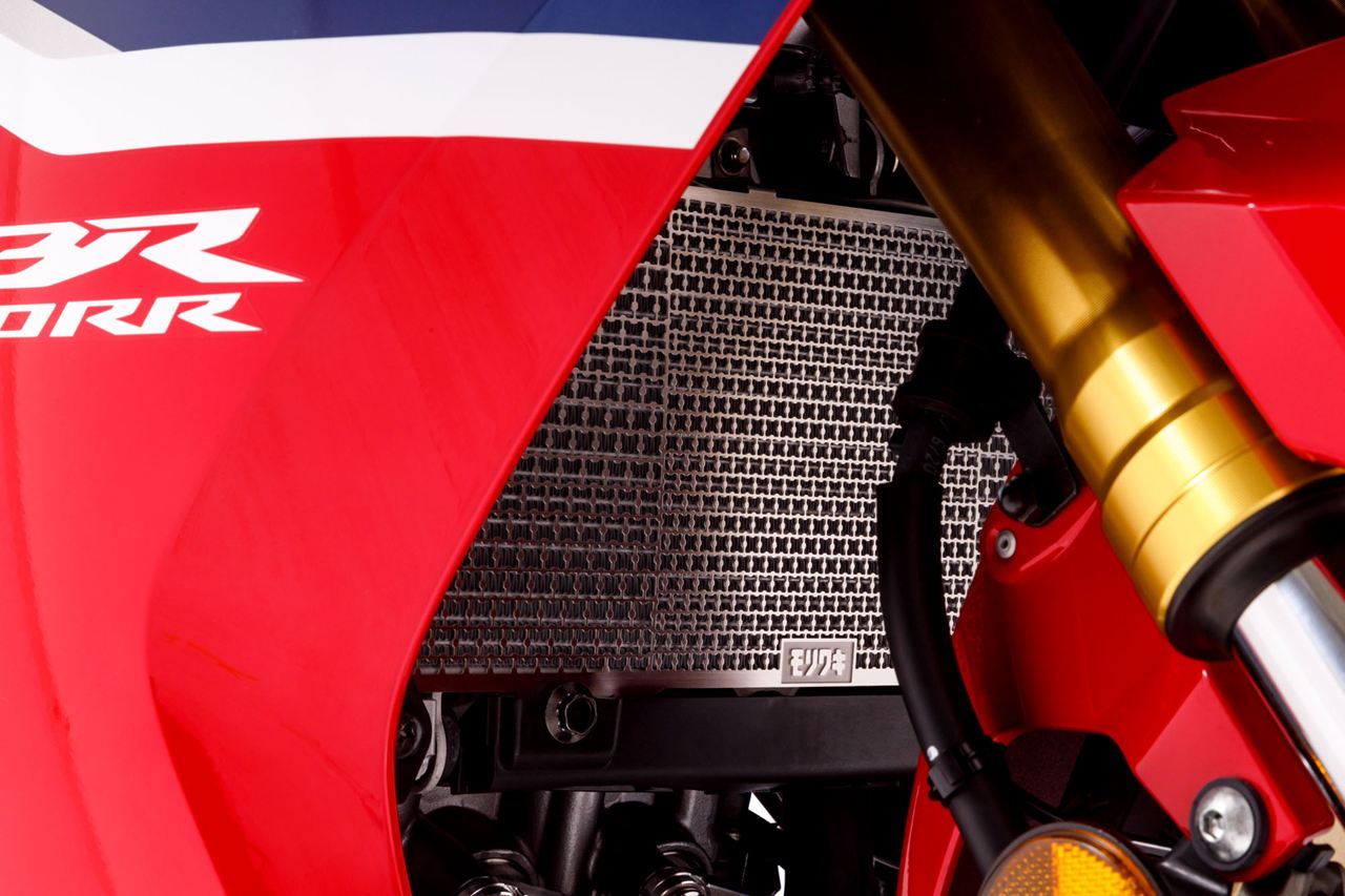 Radiator Core Guard SV CBR250RR 2017-2022 Stainless Polish