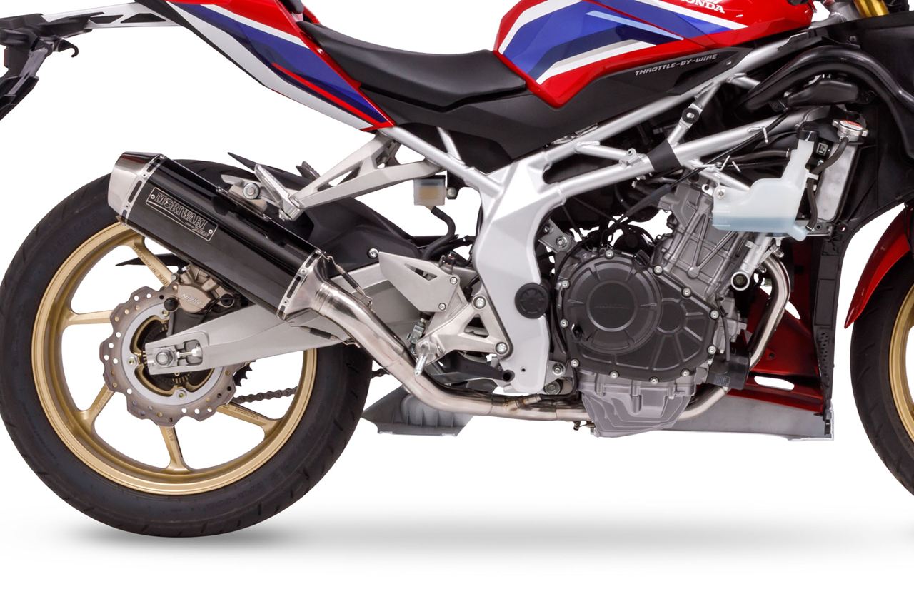 Titanium Full Exhaust MX CBR250RR Black Pearl-kai/Gloss Black