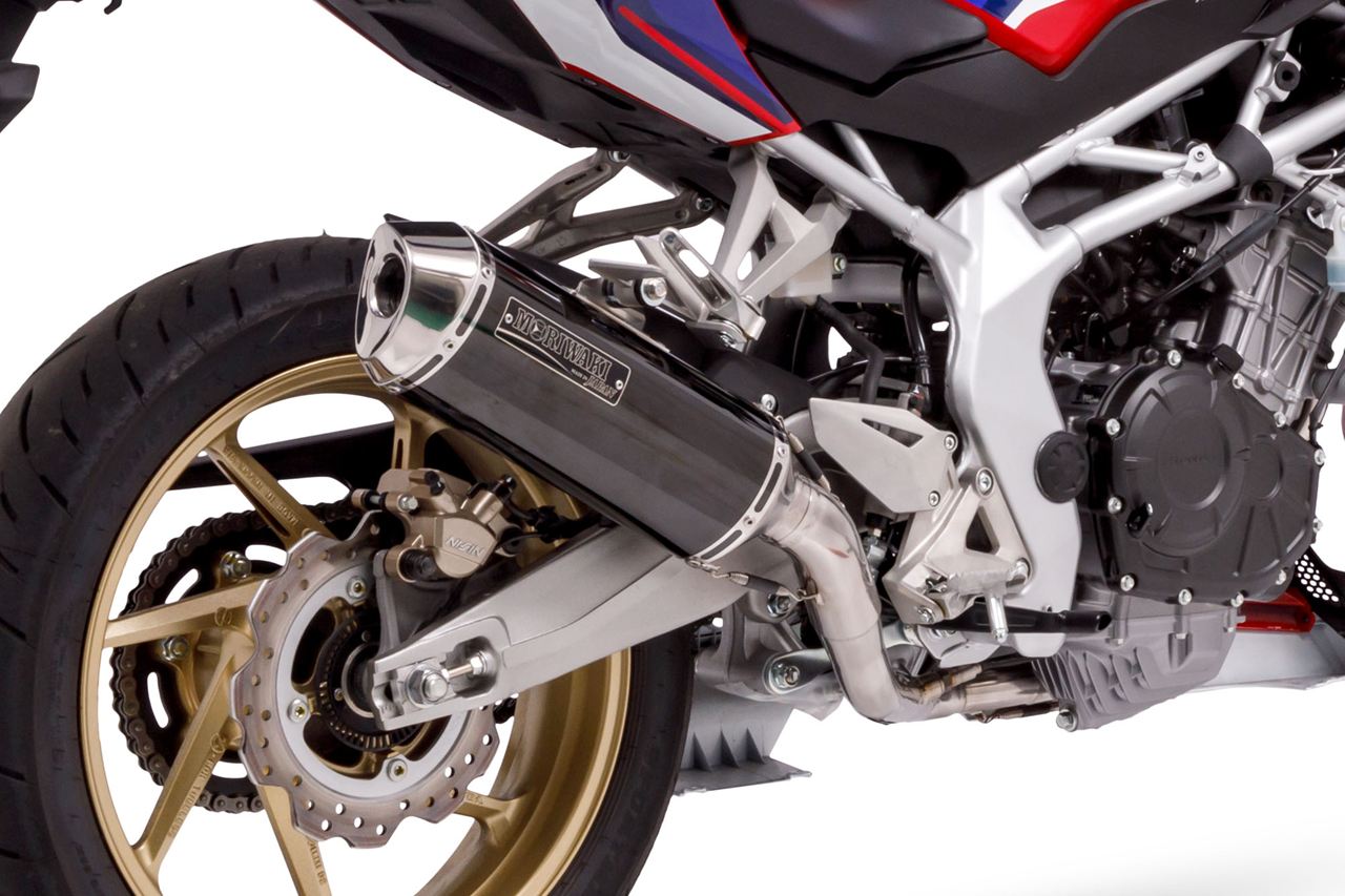 Titanium Full Exhaust MX CBR250RR Black Pearl-kai/Gloss Black