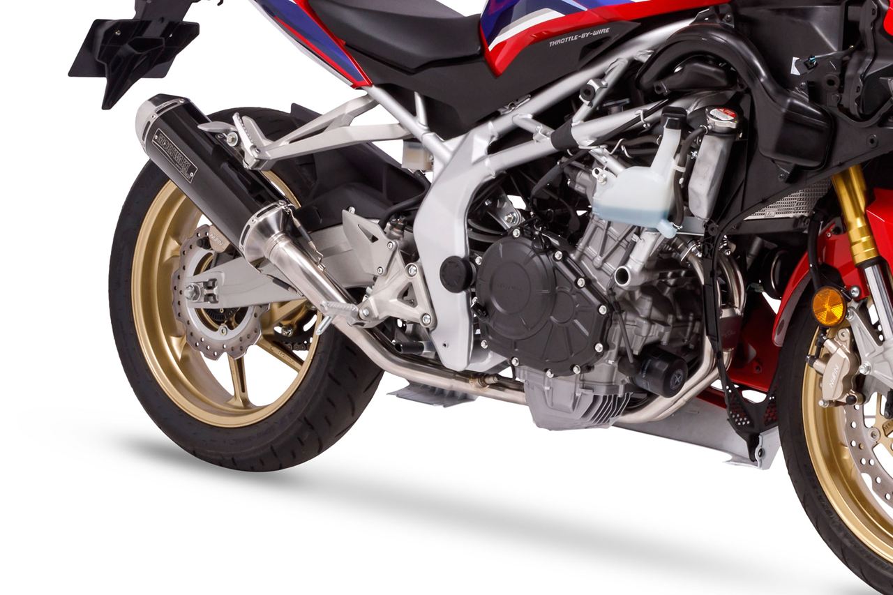 Titanium Full Exhaust MX CBR250RR Black Pearl-kai/Gloss Black