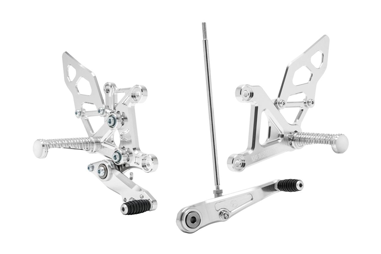 Rear Sets Kit CBR400R 400X 2019- Silver Anodized 1 Set