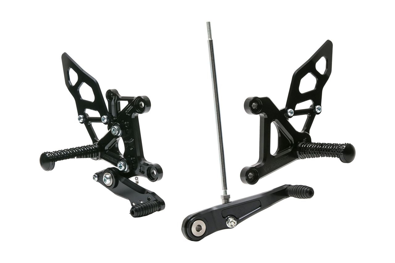 Rear Sets Kit BLACK CBR400R/400X 2019- Black Anodized 1 Set