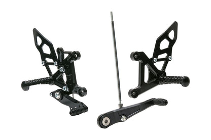 Rear Sets Kit BLACK CBR400R/400X 2019- Black Anodized 1 Set