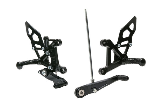 Rear Sets Kit BLACK CBR400R/400X 2019- Black Anodized 1 Set