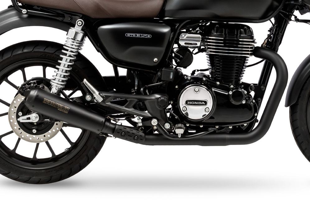 BRS Front Pipe BLACK GB350 2021-2022 Heat Resistant Black