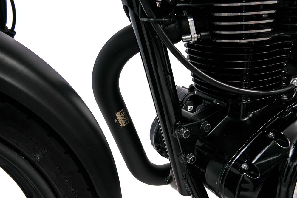 BRS Front Pipe BLACK GB350 2021-2022 Heat Resistant Black