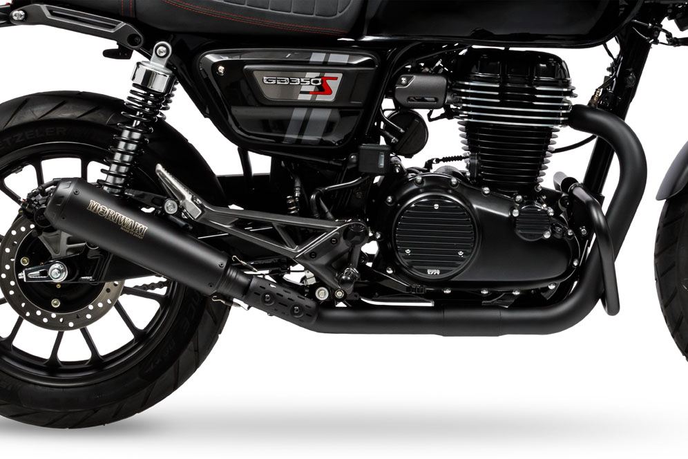 BRSフロントパイプ BLACK GB350S 2021- ブラック耐熱ブラック