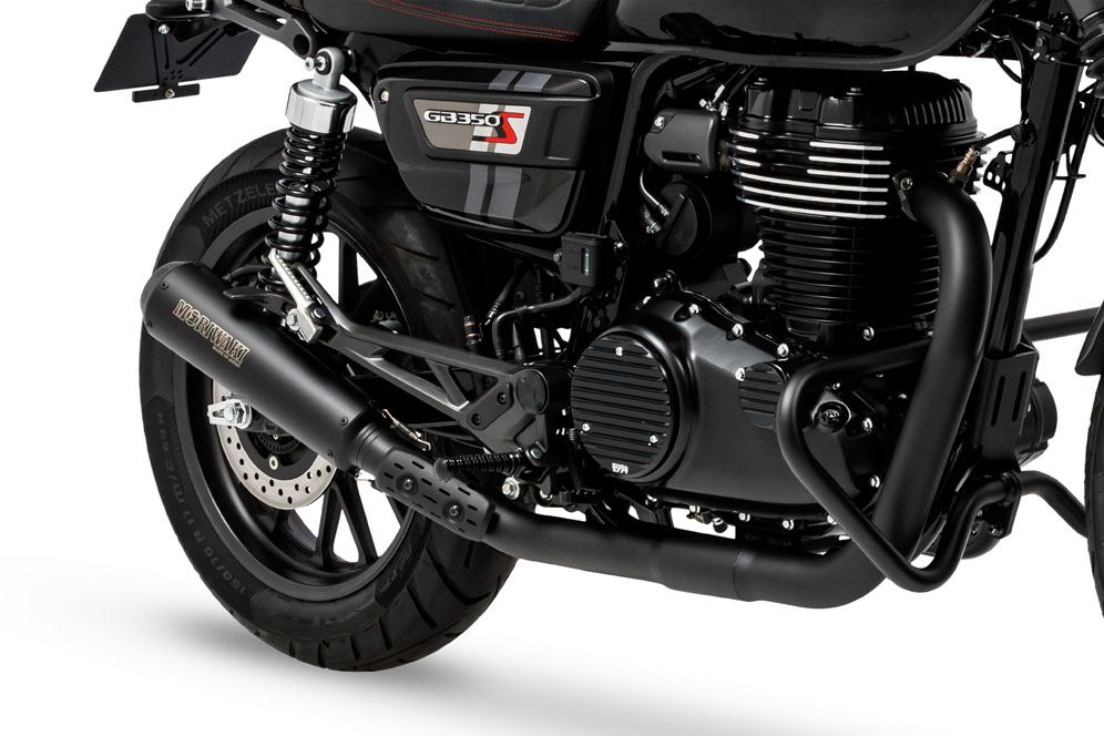 BRSフロントパイプ BLACK GB350S 2021- ブラック耐熱ブラック
