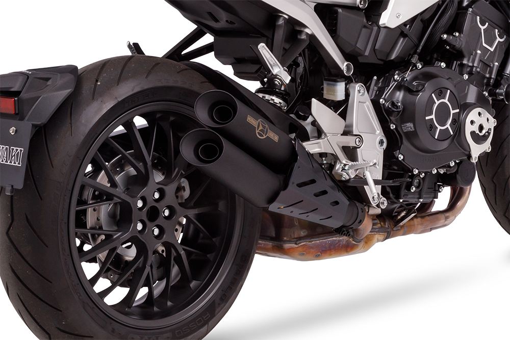 スリップオン エキゾースト クロスショート ツイン CB1000R BLACK ブラック 耐熱黒塗装