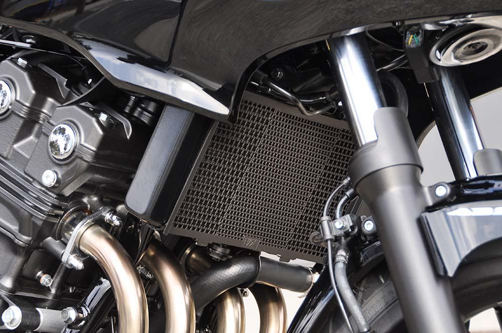 ラジエタコアガード BLACK CB400SB H-VTEC 05-07、CB400SB H-V REVO 08- ブラック 0.18kg