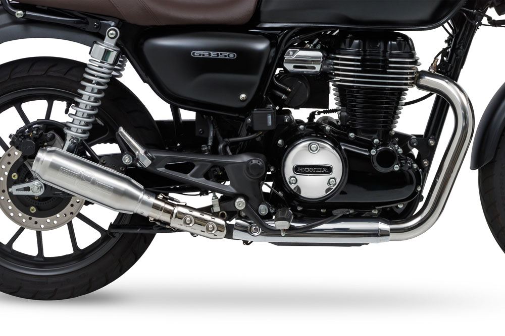 Slip-on Exhaust Monster GB350 GB350S 2021-2022 Polished/Satin Hairline Finish