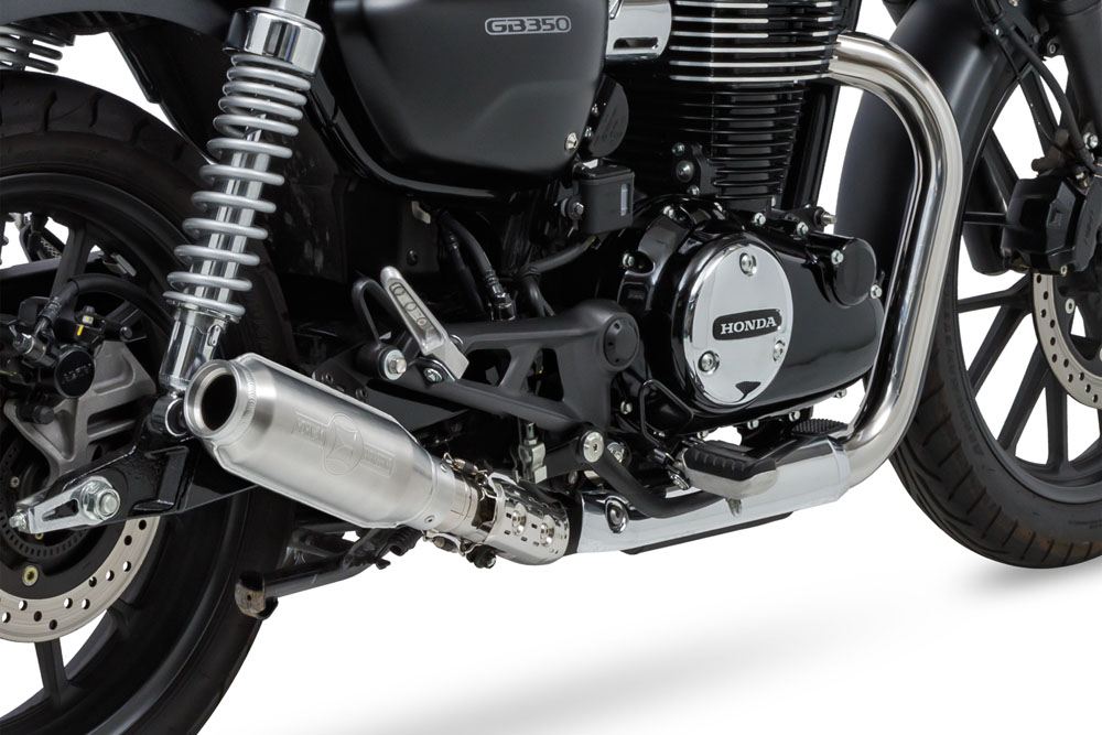 Slip-on Exhaust Monster GB350 GB350S 2021-2022 Polished/Satin Hairline Finish