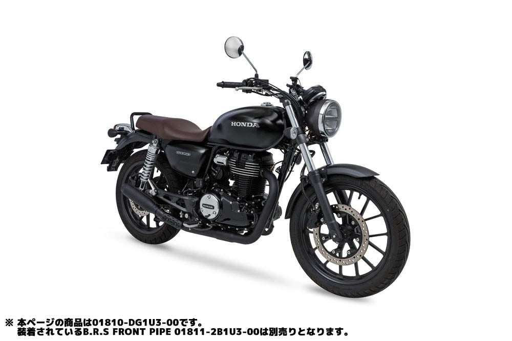 スリップオン エキゾースト モンスター GB350/GB350S 2021-2022 ブラック 耐熱黒塗装