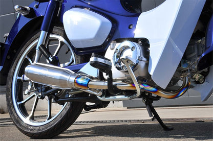 Full Exhaust Short Monster HG-Ti Super Cub C125 2018-2020 Heat Gradation Titanium
