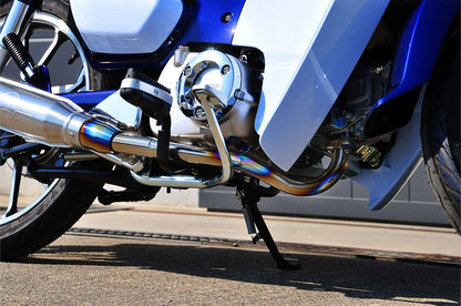 Full Exhaust Short Monster HG-Ti Super Cub C125 2018-2020 Heat Gradation Titanium