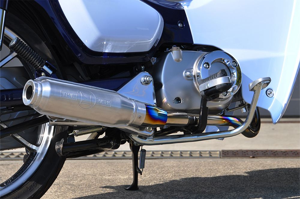 Full Exhaust Short Monster HG-Ti Super Cub C125 2018-2020 Heat Gradation Titanium
