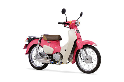 Full Exhaust Short Monster Super Cub 110 / Cross Cub 110 Exhaust Pipe Titanium Baked Color Heat Gradation