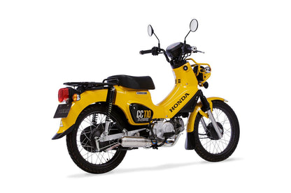 Full Exhaust Short Monster Super Cub 110 / Cross Cub 110 Exhaust Pipe Titanium Baked Color Heat Gradation