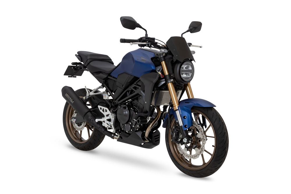 スリップオン エキゾースト ネオ クラシック CB250R 2022年- ブラック耐熱黒塗装
