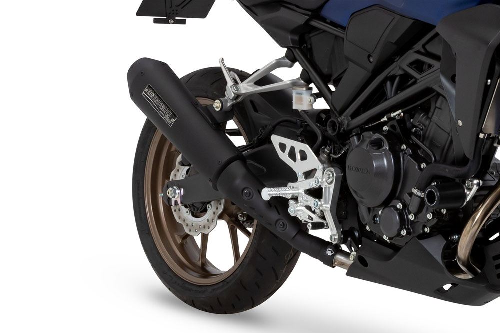 スリップオン エキゾースト ネオ クラシック CB250R 2022年- ブラック耐熱黒塗装