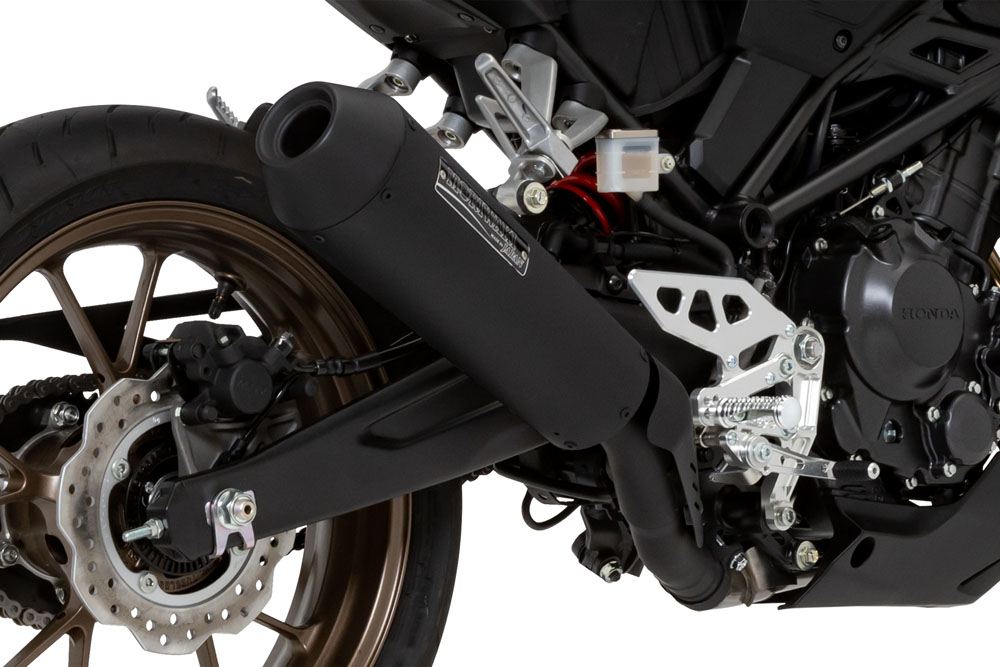 スリップオン エキゾースト ネオ クラシック CB250R 2022年- ブラック耐熱黒塗装