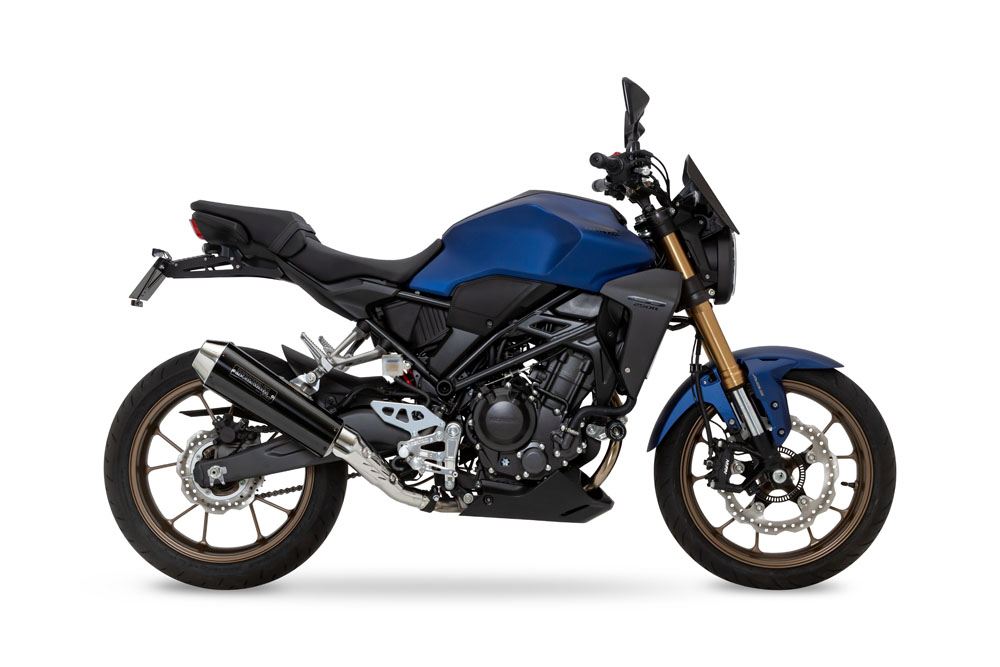 Slip-on Exhaust Neo Classic CB250R 2022- Black Pearl-Kai/Gloss Black